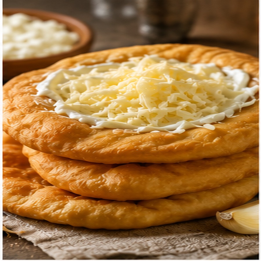 Meniu 02 langos cu branza